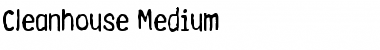 Cleanhouse Medium Font