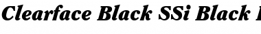 Clearface Black SSi Font