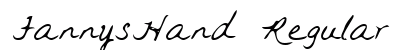 FannysHand Regular Font Preview FannysHand Regular Font Preview