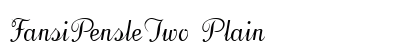FansiPensleTwo Plain Font Preview FansiPensleTwo Plain Font Preview