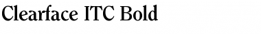 Clearface ITC BQ Bold Font
