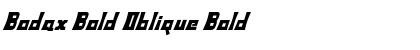 Bodax Bold Oblique Bold