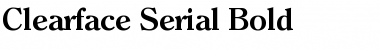 Clearface-Serial Bold Font