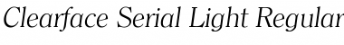 Clearface-Serial-Light Font