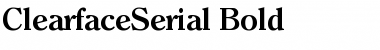 Download ClearfaceSerial Font