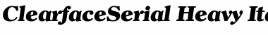 Download ClearfaceSerial-Heavy Font