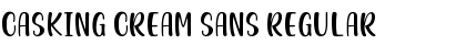 Download Casking Cream Sans Font