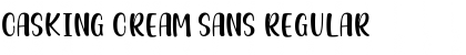 Download Casking Cream Sans Font