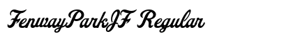 FenwayParkJF Regular Font Preview FenwayParkJF Regular Font Preview