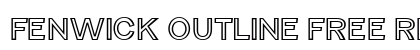 Fenwick Outline Free Regular Font Preview Fenwick Outline Free Regular Font Preview