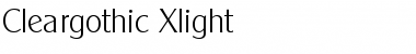 Download Cleargothic-Xlight Font