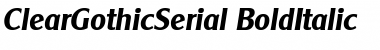 Download ClearGothicSerial Font