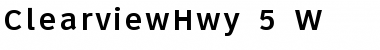 Download ClearviewHwy-5-W Font