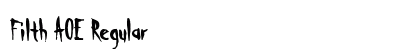 Filth AOE Regular Font Filth AOE Regular Font Preview