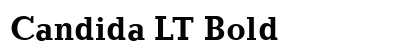 Candida LT Bold Font Preview Candida LT Bold Font Preview