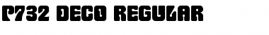 P732-Deco Regular Font