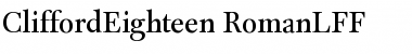 CliffordEighteen Regular Font