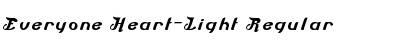 Download Everyone Heart-Light Font