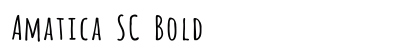 Amatica SC Bold Font Amatica SC Bold Font Preview