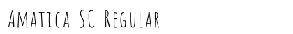 Amatica SC Regular Font Amatica SC Regular Font Preview