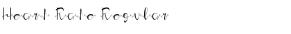 Heart Rate Regular Font