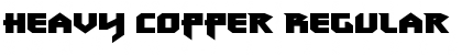 Heavy Copper Regular Font