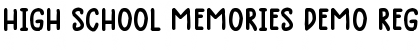 High School Memories Demo Regular Font