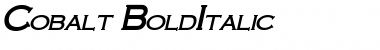 Cobalt BoldItalic Font