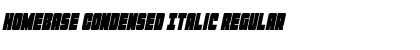Homebase Condensed Italic Regular Font