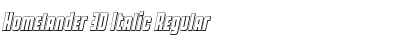 Download Homelander 3D Italic Font