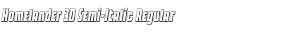 Download Homelander 3D Semi-Italic Font