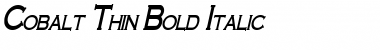 Cobalt Thin Bold Italic