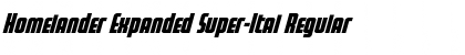Download Homelander Expanded Super-Ital Font