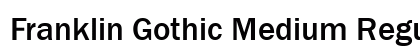 Franklin Gothic Medium Regular Font Franklin Gothic Medium Regular Font Preview