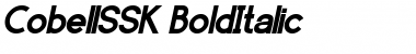 CobellSSK BoldItalic Font