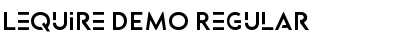 Lequire DEMO Regular Font