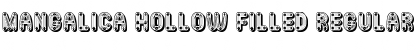 Mangalica Hollow Filled Regular Font