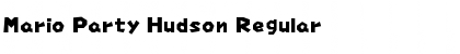 Mario Party Hudson Regular Font