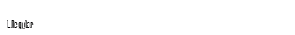 L Regular Font Preview L Regular Font Preview