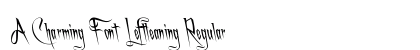 A Charming Font Leftleaning Regular Font A Charming Font Leftleaning Regular Font Preview