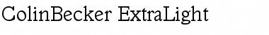 Download ColinBecker-ExtraLight Font