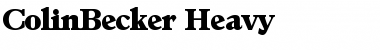 Download ColinBecker-Heavy Font