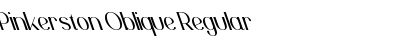 Download Pinkerston Oblique Font