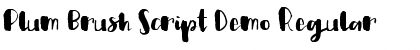Plum Brush Script Demo Regular Font