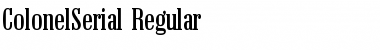 Download ColonelSerial Font