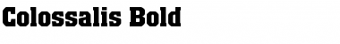 Colossalis BQ Bold Font