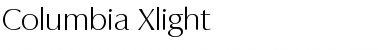 Columbia-Xlight Regular Font