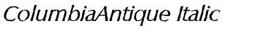 ColumbiaAntique Italic Font