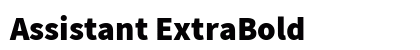 Assistant ExtraBold Font Assistant ExtraBold Font Preview