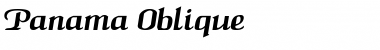 Panama Oblique Font